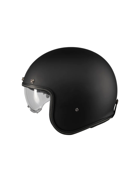 MT HELMETS Casco Jet LEMANS 2 SV S Pure A1 Negro Mate Totalmente Homologado