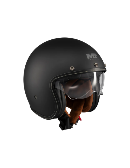 MT HELMETS Casco Jet LEMANS 2 SV S Pure A1 Negro Mate Totalmente Homologado