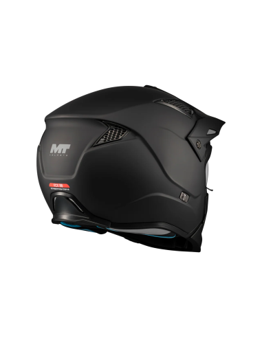 MT HELMETS Casco Modular STREETFIGHTER SV S Pure A1 Negro Mate Totalmente Homologado