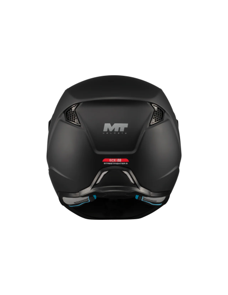 MT HELMETS Casco Modular STREETFIGHTER SV S Pure A1 Negro Mate Totalmente Homologado