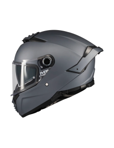 MT HELMETS Casco Integral THUNDER 4 SV Pure A2 Gris Mate Totalmente Homologado