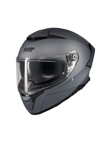 MT HELMETS Casco Integral THUNDER 4 SV Pure A2 Gris Mate Totalmente Homologado