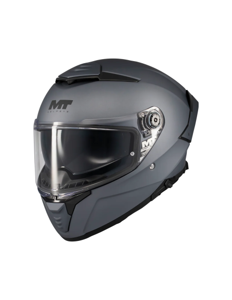 MT HELMETS Casco Integral THUNDER 4 SV Pure A2 Gris Mate Totalmente Homologado