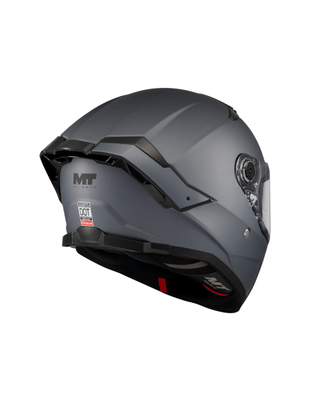 MT HELMETS Casco Integral THUNDER 4 SV Pure A2 Gris Mate Totalmente Homologado