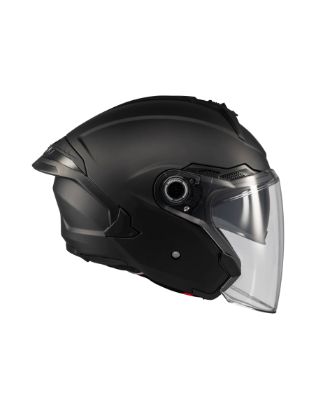 MT HELMETS Casco JET COSMO SV Pure A1 Negro Mate Totalmente Homologado