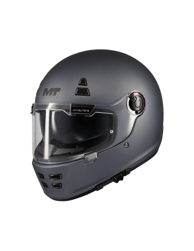 MT HELMETS Casco Integral JARAMA SV Pure A2 Gris Mate Totalmente Homologado