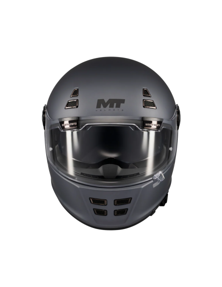 MT HELMETS Casco Integral JARAMA SV Pure A2 Gris Mate Totalmente Homologado