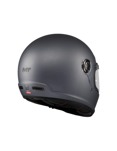 MT HELMETS Casco Integral JARAMA SV Pure A2 Gris Mate Totalmente Homologado