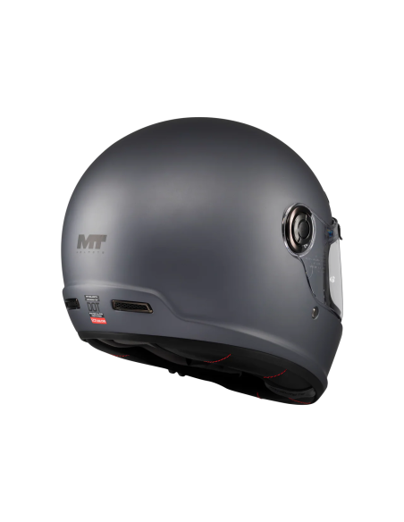 MT HELMETS Casco Integral JARAMA SV Pure A2 Gris Mate Totalmente Homologado