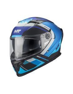 MT HELMETS Casco Integral BRAKER SV Inception B7 Azul Mate Totalmente Homologado 2