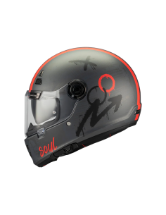 MT HELMETS Casco Integral JARAMA SV PAPERCUT C15 Negro y Rojo Mate Totalmente Homologado