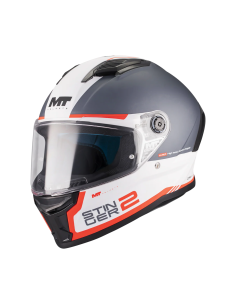 MT HELMETS Casco Integral STINGER 2 Modelo CORE A5 Blanco Mate
