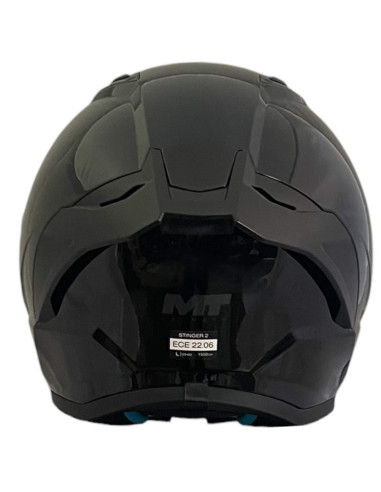 Casco MT Helmets Stinger 2 Iron BRILLO Black | ECE 22.06 + Visor Oscuro