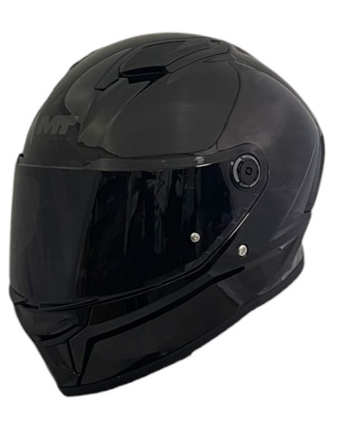 Casco MT Helmets Stinger 2 Iron BRILLO Black | ECE 22.06 + Visor Oscuro
