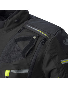 CHAQUETA ADVENTURE 4 ESTACIONES RAINERS Modelo TRIVOR-NF Negro y Flúor 2