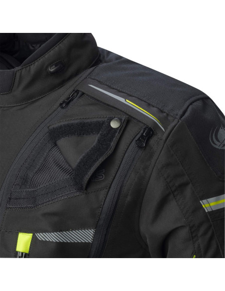 CHAQUETA ADVENTURE 4 ESTACIONES RAINERS Modelo TRIVOR-NF Negro y Flúor