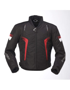 CHAQUETA RACING RAINERS Modelo MICHIGAN Negra y Roja