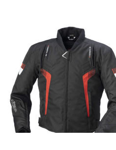 CHAQUETA RACING RAINERS Modelo MICHIGAN Negra y Roja 2