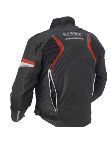 CHAQUETA RACING RAINERS Modelo MICHIGAN Negra y Roja