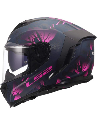 LS2 Helmets Casco Integral Modelo FF818 Storm III Burst Black Pink Totalmente Homologado 22.06