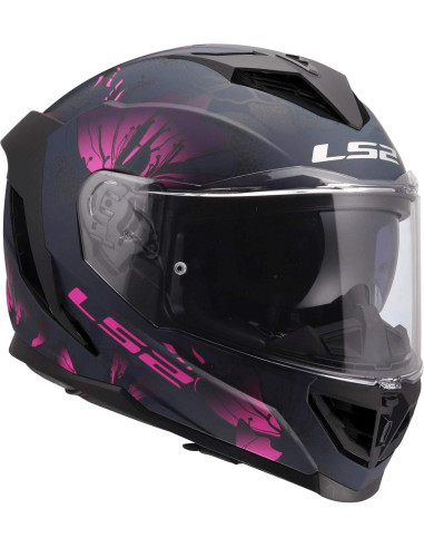 LS2 Helmets Casco Integral Modelo FF818 Storm III Burst Black Pink Totalmente Homologado 22.06