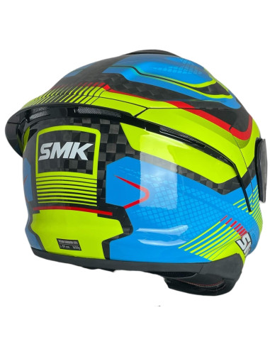 Casco integral SMK Titan Carbon Razor GL254 de fibra de carbono
