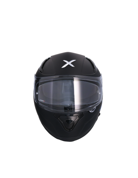 AXOR HELMETS Casco Integral APEX SMART Negro Mate Totalmente Homologado con Intercomunicador Incluido