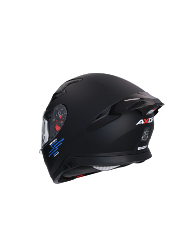 AXOR HELMETS Casco Integral APEX SMART Negro Mate Totalmente Homologado con Intercomunicador Incluido