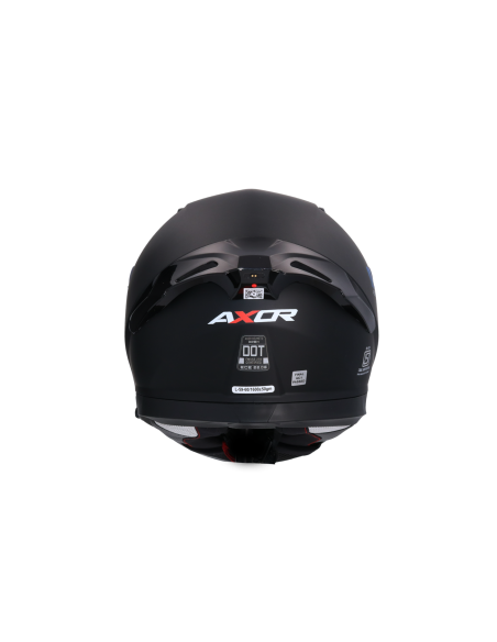 AXOR HELMETS Casco Integral APEX SMART Negro Mate Totalmente Homologado con Intercomunicador Incluido