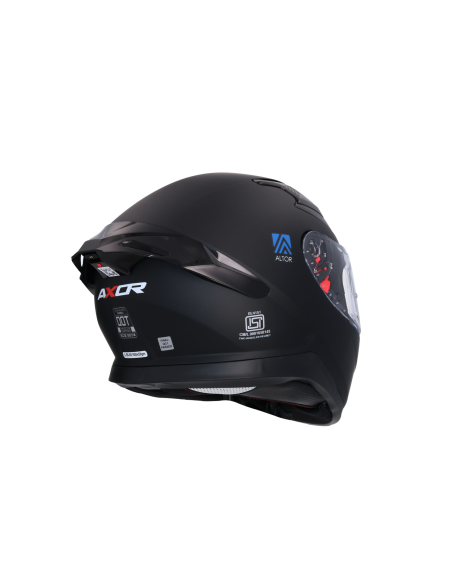AXOR HELMETS Casco Integral APEX SMART Negro Mate Totalmente Homologado con Intercomunicador Incluido
