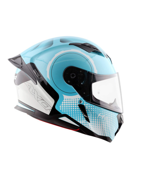 AXOR HELMETS Casco Integral Modelo HUNTER SPEAR Azul Totalmente Homologado 22.06