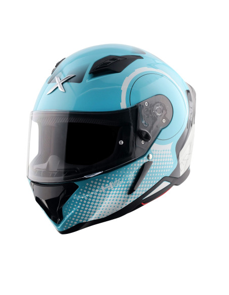 AXOR HELMETS Casco Integral Modelo HUNTER SPEAR Azul Totalmente Homologado 22.06