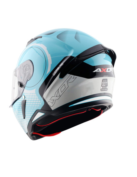 AXOR HELMETS Casco Integral Modelo HUNTER SPEAR Azul Totalmente Homologado 22.06