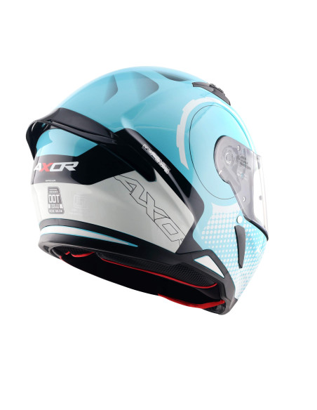 AXOR HELMETS Casco Integral Modelo HUNTER SPEAR Azul Totalmente Homologado 22.06