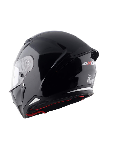 AXOR HELMETS Casco Integral Modelo HUNTER Negro Brillo Totalmente Homologado 22.06