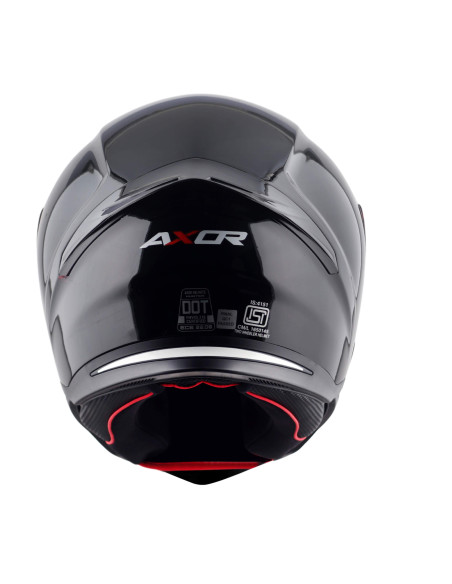 AXOR HELMETS Casco Integral Modelo HUNTER Negro Brillo Totalmente Homologado 22.06