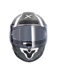 AXOR HELMETS Casco Integral Modelo SABER SPARK Blanco Perla Gris Totalmente Homologado 22.06 2