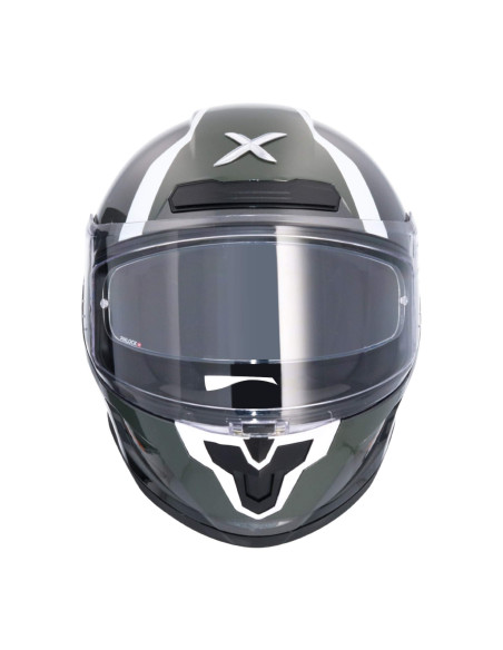 AXOR HELMETS Casco Integral Modelo SABER SPARK Blanco Perla Gris Totalmente Homologado 22.06