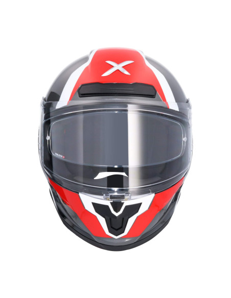 AXOR HELMETS Casco Integral Modelo SABER SPARK Negro Rojo Totalmente Homologado 22.06