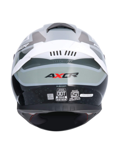AXOR HELMETS Casco Integral Modelo SABER X SPORTS Negro Naranja Flúor Totalmente Homologado 22.06