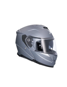 AXOR HELMETS Casco Modular Modelo DISCOVER Monocolor Titanio Mate Totalmente Homologado