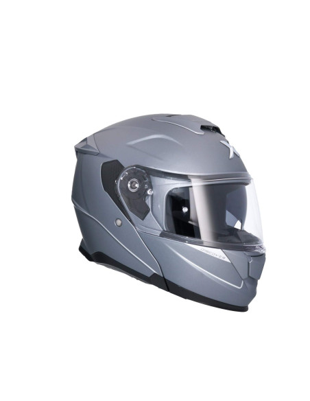 AXOR HELMETS Casco Modular Modelo DISCOVER Monocolor Titanio Mate Totalmente Homologado