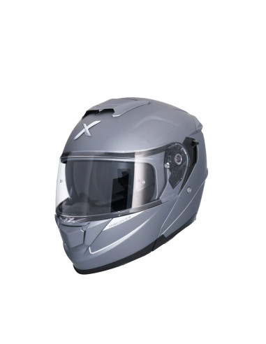 AXOR HELMETS Casco Modular Modelo DISCOVER Monocolor Titanio Mate Totalmente Homologado