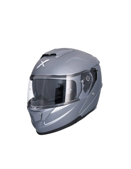 AXOR HELMETS Casco Modular Modelo DISCOVER Monocolor Titanio Mate Totalmente Homologado