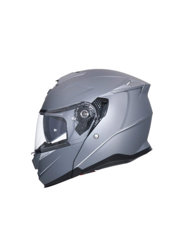 AXOR HELMETS Casco Modular Modelo DISCOVER Monocolor Titanio Mate Totalmente Homologado