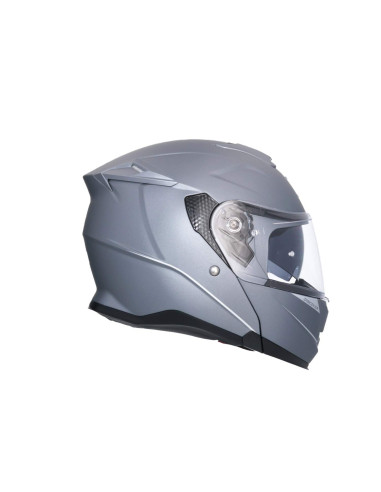 AXOR HELMETS Casco Modular Modelo DISCOVER Monocolor Titanio Mate Totalmente Homologado