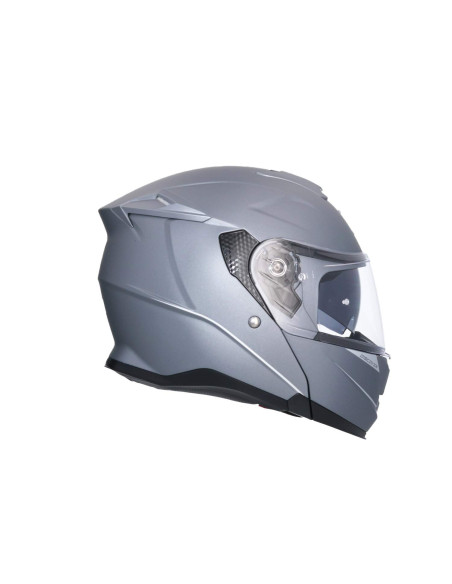 AXOR HELMETS Casco Modular Modelo DISCOVER Monocolor Titanio Mate Totalmente Homologado