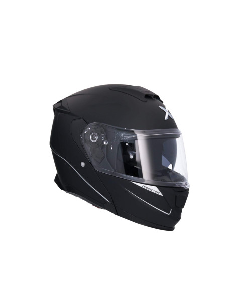 AXOR HELMETS Casco Modular Modelo DISCOVER Monocolor Negro Mate Totalmente Homologado 22.06