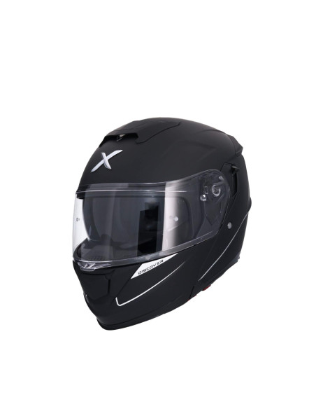 AXOR HELMETS Casco Modular Modelo DISCOVER Monocolor Negro Mate Totalmente Homologado 22.06