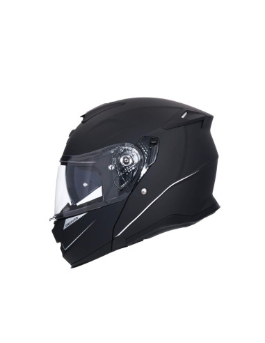 AXOR HELMETS Casco Modular Modelo DISCOVER Monocolor Negro Mate Totalmente Homologado 22.06